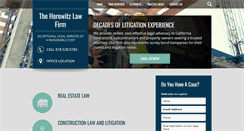 Desktop Screenshot of jdhorowitzlaw.com
